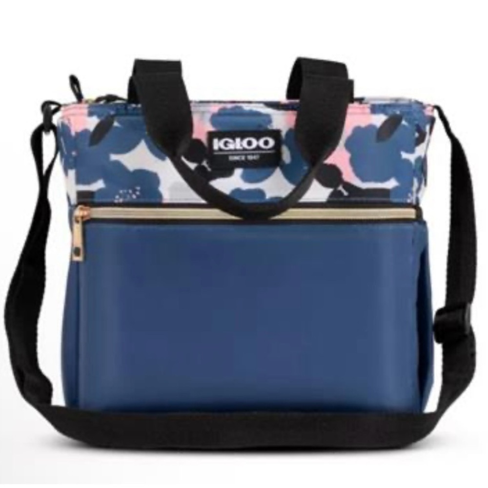 NWOT Igloo Navy and Floral Cooler Bag